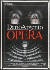 2b0390 OPERA Italian 1p 1987 written and directed by Dario Argento, cool creepy Casaro artwork!