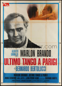 2b0444 LAST TANGO IN PARIS Italian 2p R1970s Marlon Brando, Maria Schneider, Bernardo Bertolucci