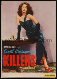 2b0617 KILLERS Japanese program 1953 Burt Lancaster & sexy Ava Gardner, Ernest Hemingway story!