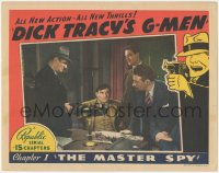 2b1290 DICK TRACY'S G-MEN chapter 1 LC 1939 Ralph Byrd held at gunpoint, full-color, The Master Spy!