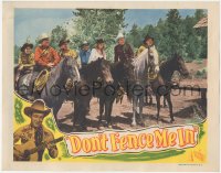 2b1291 DON'T FENCE ME IN LC 1945 great image of Roy Rogers, pretty Dale Evans & cowboys on horses!