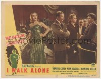 2b1305 I WALK ALONE LC #4 1948 super sexy Lizabeth Scott next to Kirk Douglas & Burt Lancaster!