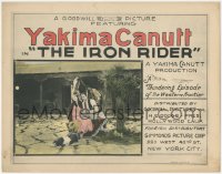 2b1251 IRON RIDER TC 1926 Yakima Canutt, thundering episode of the western frontier, ultra rare!