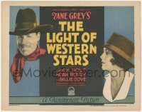 2b1254 LIGHT OF WESTERN STARS TC 1925 Zane Grey, great image of Jack Holt & pretty Billie Dove!