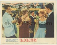 2b1320 LOLITA LC #5 1962 Stanley Kubrick, James Mason & Shelley Winters talk to Sue Lyon at dance!