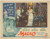 2b1323 MACAO LC #7 1952 Josef von Sternberg, best image of sexy Jane Russell performing with band!