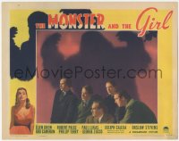 2b1328 MONSTER & THE GIRL LC 1941 Paul Lukas & others watching guy saving girl from wacky ape!