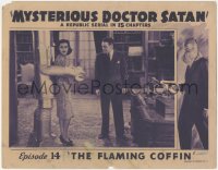 2b1333 MYSTERIOUS DOCTOR SATAN chapter 14 LC 1940 funky robot, Ciannelli, masked hero, Flaming Coffin