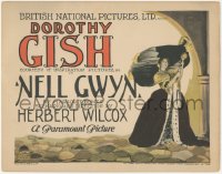 2b1258 NELL GWYN TC 1926 pretty Dorothy Gish wearing wild dress & enormous hat, ultra rare!