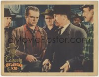 2b1338 OKLAHOMA KID Other Company LC 1939 c/u of James Cagney & Donald Crisp with two guns drawn!