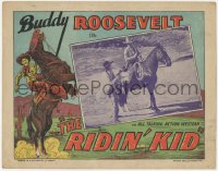 2b1346 RIDIN' KID Woolever Press LC 1931 cowboy Buddy Roosevelet in an All Talking Action Western!