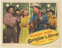 2b1354 SPRINGTIME IN THE SIERRAS LC #6 1947 c/u of Roy Rogers playing guitar by Jane Frazee & band!