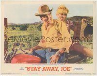 2b1355 STAY AWAY JOE LC 1968 Elvis Presley offers sexy Quentin Dean a lift on his motorcycle!