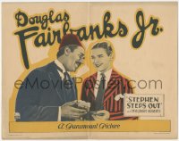 2b1356 STEPHEN STEPS OUT LC 1923 14 year-old college boy Douglas Fairbanks Jr. & professor, rare!