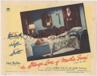 2b1357 STRANGE LOVE OF MARTHA IVERS LC 1946 Van Heflin stares at Lizabeth Scott asleep on bed!