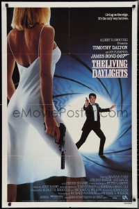 2b1114 LIVING DAYLIGHTS int'l 1sh 1987 Timothy Dalton as the most dangerous James Bond ever!