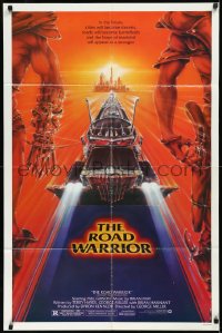 2b1118 MAD MAX 2: THE ROAD WARRIOR 1sh 1982 Mel Gibson in the title role, great art by Commander!