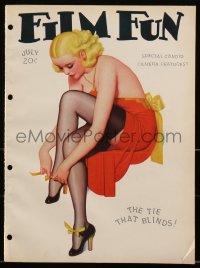 2b0785 FILM FUN magazine July 1937 sexy Enoch Bolles-like art, special candid camera features!