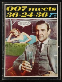 2b0778 JAMES BOND #1 magazine 1965 007 Meets 36-24-36, Dr. No & From Russia With Love, funny captions!