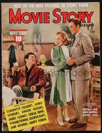 2b0769 MOVIE STORY magazine July 1939 Priscilla Lane, John Garfield & Jeff Lynn in A Family Affair!