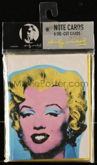 2b1513 MARILYN MONROE set of 6 greeting cards 2005 with classic art of her by Andy Warhol!