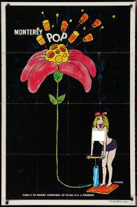 2b1128 MONTEREY POP 1sh R1978 D.A. Pennebaker, rock & roll, great sexy Tomi Ungerer art!