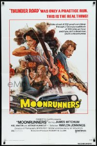 2b1131 MOONRUNNERS 1sh 1974 Waylon Jennings, James Mitchum, great bootlegging artwork!