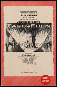 2b0099 EAST OF EDEN pressbook 1955 first James Dean, John Steinbeck, directed by Elia Kazan!