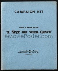 2b0588 I SPIT ON YOUR GRAVE campaign kit 1963 Radley Metzger's dubbed release of interracial drama!