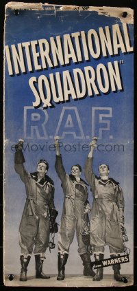 2b0128 INTERNATIONAL SQUADRON pressbook 1941 pilot Ronald Reagan flies for the R.A.F., very rare!