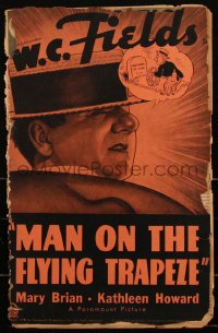 2b0150 MAN ON THE FLYING TRAPEZE pressbook 1935 W.C. Fields & pretty Mary Brian, ultra rare!