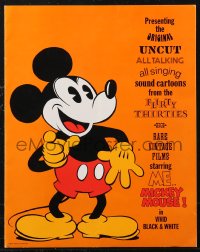 2b0736 MICKEY MOUSE pressbook 1974 six 1930s United Artists cartoons re-released!