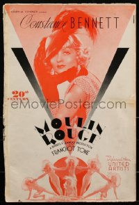 2b0157 MOULIN ROUGE pressbook 1934 sexy entertainer Constance Bennett plays identical twins, rare!