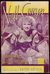 2b0162 NELL GWYN pressbook 1934 pretty showgirl Anna Neagle, Sir Cedric Hardwicke, ultra rare!