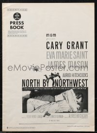 2b0170 NORTH BY NORTHWEST pressbook 1959 Alfred Hitchcock classic with Cary Grant & Eva Marie Saint!