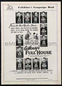 2b0174 O HENRY'S FULL HOUSE pressbook 1952 Fred Allen, Anne Baxter, Jeanne Crain & Marilyn Monroe!