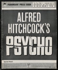 2b0183 PSYCHO pressbook 1960 Alfred Hitchcock, includes rare Care & Handling of Psycho supplement!