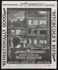 2b0190 REAR WINDOW pressbook 1954 Alfred Hitchcock, voyeur Jimmy Stewart & pretty Grace Kelly!