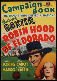 2b0197 ROBIN HOOD OF EL DORADO pressbook 1936 William Wellman directed, Warner Baxter, Ann Loring!