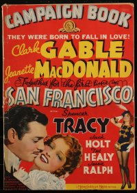 2b0200 SAN FRANCISCO pressbook 1936 Clark Gable & Jeanette MacDonald fall in love, very rare!