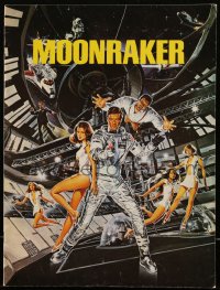 2b0865 MOONRAKER souvenir program book 1979 Roger Moore as James Bond, Lois Chiles, Richard Kiel!