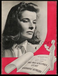 2b0867 PHILADELPHIA STORY stage play souvenir program book 1939 Katharine Hepburn, Hirschfeld art!