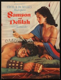 2b0868 SAMSON & DELILAH souvenir program book 1949 Hedy Lamarr & Victor Mature, DeMille classic!