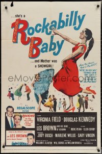 2b1166 ROCKABILLY BABY 1sh 1957 Judy Busch's mother was a showgirl, Les Brown and his band!