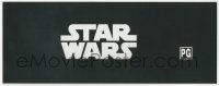 2b0620 STAR WARS 5x13 mylar marquee 1990s George Lucas classic, great image of the movie title!