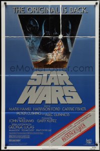 2b1185 STAR WARS NSS style 1sh R1982 A New Hope, Lucas classic sci-fi epic, art by Jung!