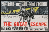 2b0656 GREAT ESCAPE English trade ad 1963 art of Steve McQueen, John Sturges classic prison break!