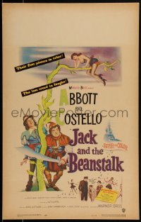 2b0504 JACK & THE BEANSTALK WC 1952 Bud Abbott & Lou Costello, their first picture in color!