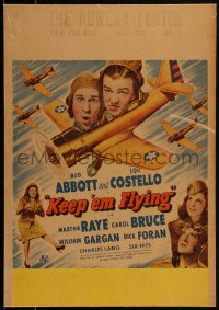 2b0505 KEEP 'EM FLYING WC 1941 Bud Abbott & Lou Costello in the United States Air Force!