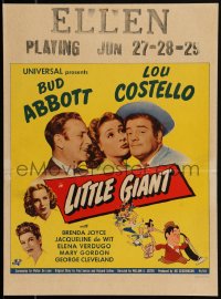 2b0506 LITTLE GIANT WC 1946 Bud Abbott & Lou Costello sell vaccuum cleaners, Brenda Joyce, rare!